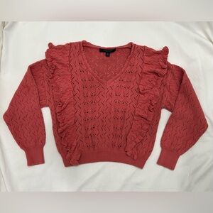 Marc New York Andrew Marc Ruffled Sweater size M